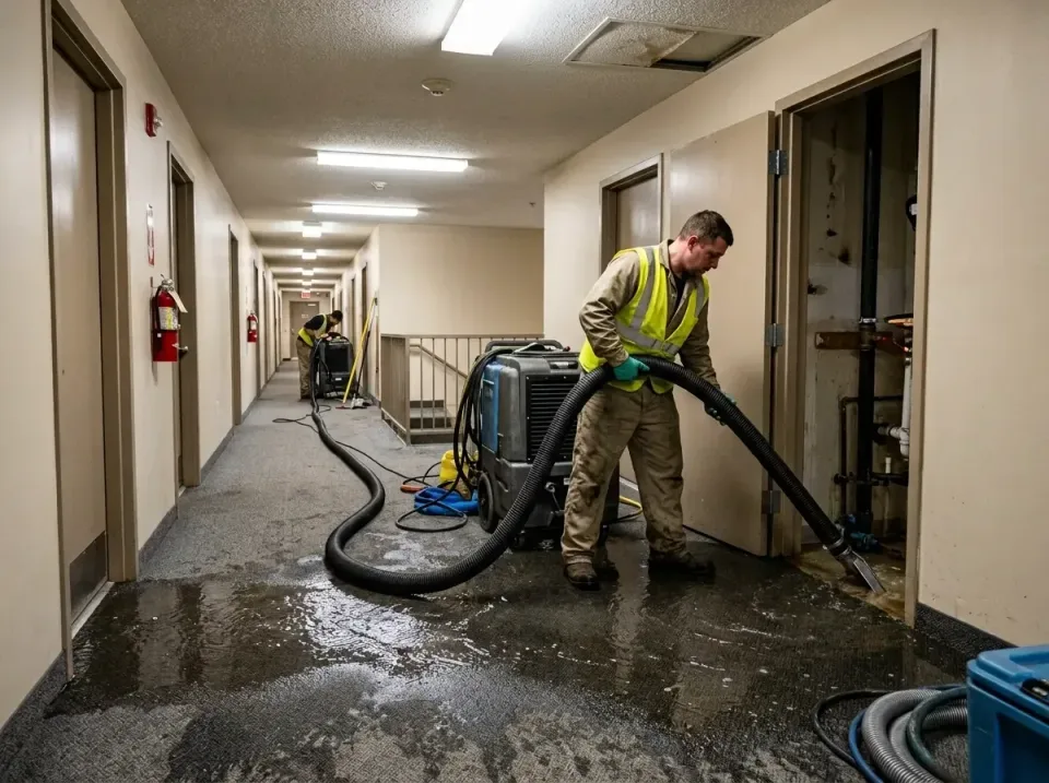 multi-unit-apartment-hallway-f-005 — frequently asked questions, Emergency Burst Pipe Water Extraction & Removal in Galva, IL